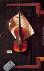 William Michael Harnett Famous Paintings - The Old Violin